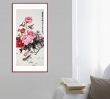 【已售】梁景欣 三尺《富貴有余》 學(xué)院派畫家