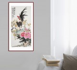 【已售】梁景欣 三尺《富貴大吉》 學(xué)院派畫家（詢價）