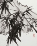 陳丹暉 四條屏《墨竹》 江蘇省美協(xié)會員 清華美院助教（微信詢價）