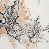 【已售】梁景欣 三尺《報春圖》 學(xué)院派畫家