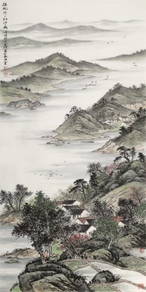 劉金河 四尺《征帆片片似沙鷗》 中國美術(shù)家協(xié)會會員（詢價）