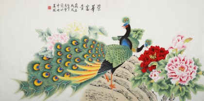 【已售】凌雪 四尺《榮華富貴》 北京美協(xié)會員