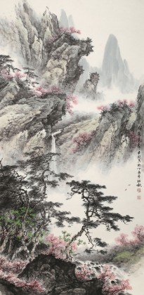 【已售】鄒本財(cái) 四尺《群芳競(jìng)秀》公主嶺市美協(xié)常務(wù)副主席