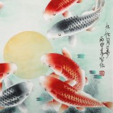 【已售】南海禪寺 妙林居士 四尺斗方《九如月華》