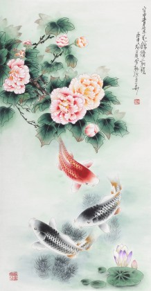 【已售】董書林 三尺《錦繡前程》 河南美協(xié)會員