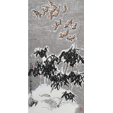 王永剛 三尺《竹林飛雀》 國(guó)家一級(jí)美術(shù)師（詢價(jià)）