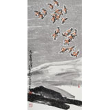 王永剛 三尺《飛雪驚雀》 國(guó)家一級(jí)美術(shù)師（詢價(jià)）