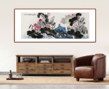 【已售】朱祖義 小六尺荷花《香遠(yuǎn)溢清》 中國(guó)老子書畫院副院長(zhǎng)