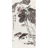 梁景欣 三尺《和為貴》 學(xué)院派畫家