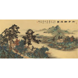 【已售】吳顯剛 四尺《松亭論道圖》 貴州七星關(guān)美協(xié)主席