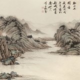 吳顯剛 四尺《溪山水閣圖》 貴州七星關(guān)美協(xié)主席