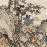 【已售】吳顯剛 四尺《觀泉圖》 貴州七星關(guān)美協(xié)主席