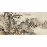 【已售】吳顯剛 四尺《觀泉圖》 貴州七星關(guān)美協(xié)主席