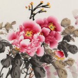 【已售】 王偉寧四尺《富貴吉祥》 青年書(shū)畫(huà)才俊 河南美協(xié)會(huì)員