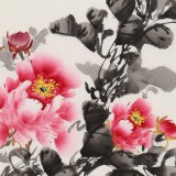 【已售】王偉寧《國色富貴》 青年書畫才俊 河南美協(xié)會員