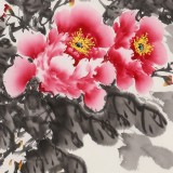 【已售】王偉寧《富貴祥和》 青年書畫才俊 河南美協(xié)會員