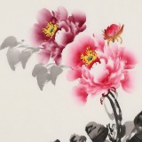 【已售】王偉寧《國色富貴》 青年書畫才俊 河南美協(xié)會員