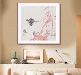 【已售】黃云鴻 三尺斗方《彩蝶》