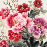 王寶欽 四尺《富貴吉祥》當代花鳥牡丹畫名家（詢價）