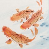 梁景欣 三尺《六順呈祥》 學(xué)院派畫(huà)家