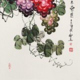 黃藝三尺風(fēng)水吉利國(guó)畫(huà)《碩果累累》