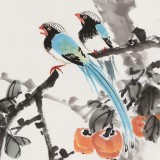 【已售】梁景欣 三尺《喜事多多》 學(xué)院派畫家