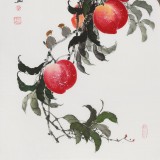 【已售】黃藝三尺風(fēng)水吉利國畫《大壽圖》