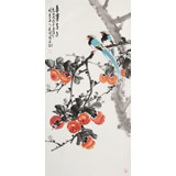 【已售】梁景欣 三尺《喜事多多》 學(xué)院派畫家