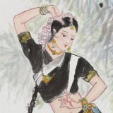 【已售】妙林居士 四尺斗方《南國舞姿動(dòng)情懷》