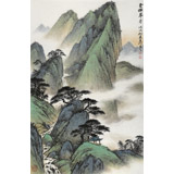 【已售】劉金河 四尺三開《云橫翠嶺》 中美協(xié)會(huì)員 國(guó)家畫院畫家
