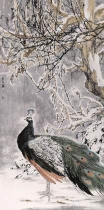 【已售】陳薪名《清寒》代表作精品 第六屆全國花鳥畫展金獎獲得者 已裱軸 出版物原作