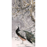 【已售】陳薪名《清寒》代表作精品 第六屆全國花鳥畫展金獎獲得者 已裱軸 出版物原作