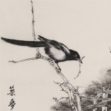 【已售】陳薪名《筑夢》代表作精品 第六屆全國花鳥畫展金獎獲得者 已裱軸 出版物原作