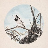 【已售】陳薪名《藕塘清趣》 中美協(xié)會員 第六屆全國花鳥畫展金獎獲得者