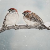 【已售】陳薪名《事事如意》吉祥水墨 第六屆全國(guó)花鳥(niǎo)畫(huà)展金獎(jiǎng)獲得者