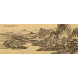 【已售】葛化帥 三尺仿古山水 《湖上春來似畫圖》 千竹書院成員