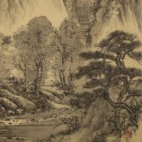 【已售】葛化帥 三尺仿古山水 《湖上春來似畫圖》 千竹書院成員