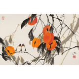 【已售】苗雨 四尺三開《事事如意》 遼寧工美教授 師從吳冠中