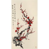 【已售】何華賢 三尺《梅雪迎春》 潁淮著名書畫家