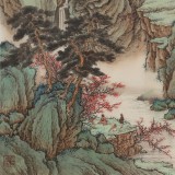 【已售】吳顯剛 四尺斗方《行到水窮處 坐看云起時(shí)》 貴州七星關(guān)美協(xié)主席