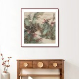 【已售】吳顯剛 四尺斗方《行到水窮處 坐看云起時(shí)》 貴州七星關(guān)美協(xié)主席