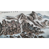 胡書文 六尺《清秋圖》中國書畫院創(chuàng)作院副院長（詢價）