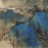 【已售】吳顯剛 四尺斗方《山色空濛雨亦奇》 貴州七星關美協(xié)主席