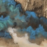 貴州七星關(guān)美協(xié)主席吳顯剛 六尺對開《云山煙巒圖》