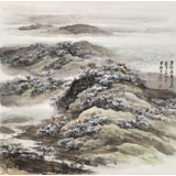 鄒本財(cái) 四尺斗方《忽如一夜春風(fēng)來(lái)》 公主嶺市美協(xié)常務(wù)副主席