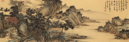 貴州七星關(guān)美協(xié)主席 吳顯剛 小六尺《竹亭松風(fēng)圖》