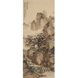 吳顯剛 大三尺《溪橋松風(fēng)圖》 貴州七星關(guān)美協(xié)主席