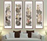 趙錦龍 《琴棋書畫》 中美協(xié)會(huì)員 著名畫家 代表作人物畫 有合影