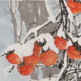 【已售】陳薪名《事事如意》吉祥水墨 第六屆全國花鳥畫展金獎獲得者