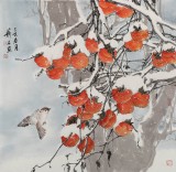 【已售】陳薪名《事事如意》吉祥水墨 第六屆全國花鳥畫展金獎獲得者